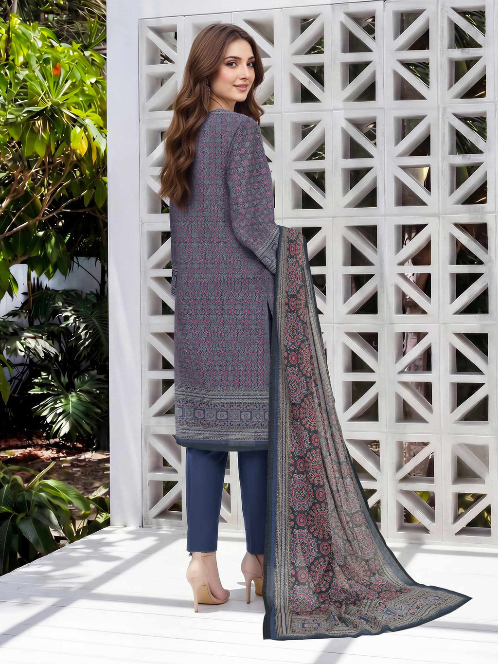 2 Piece Lawn Suit (Unstitched)