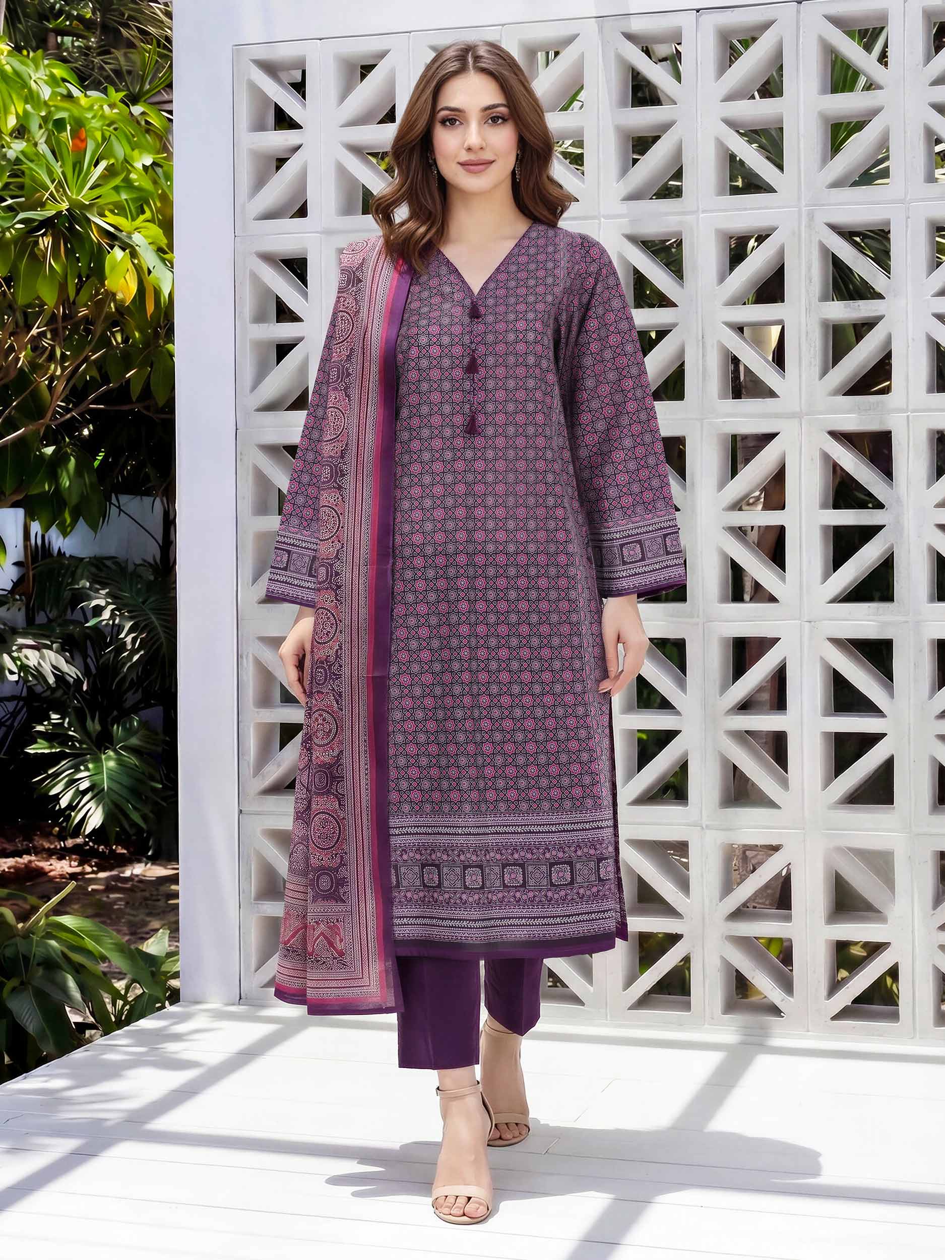 2 Piece Lawn Suit (Unstitched)