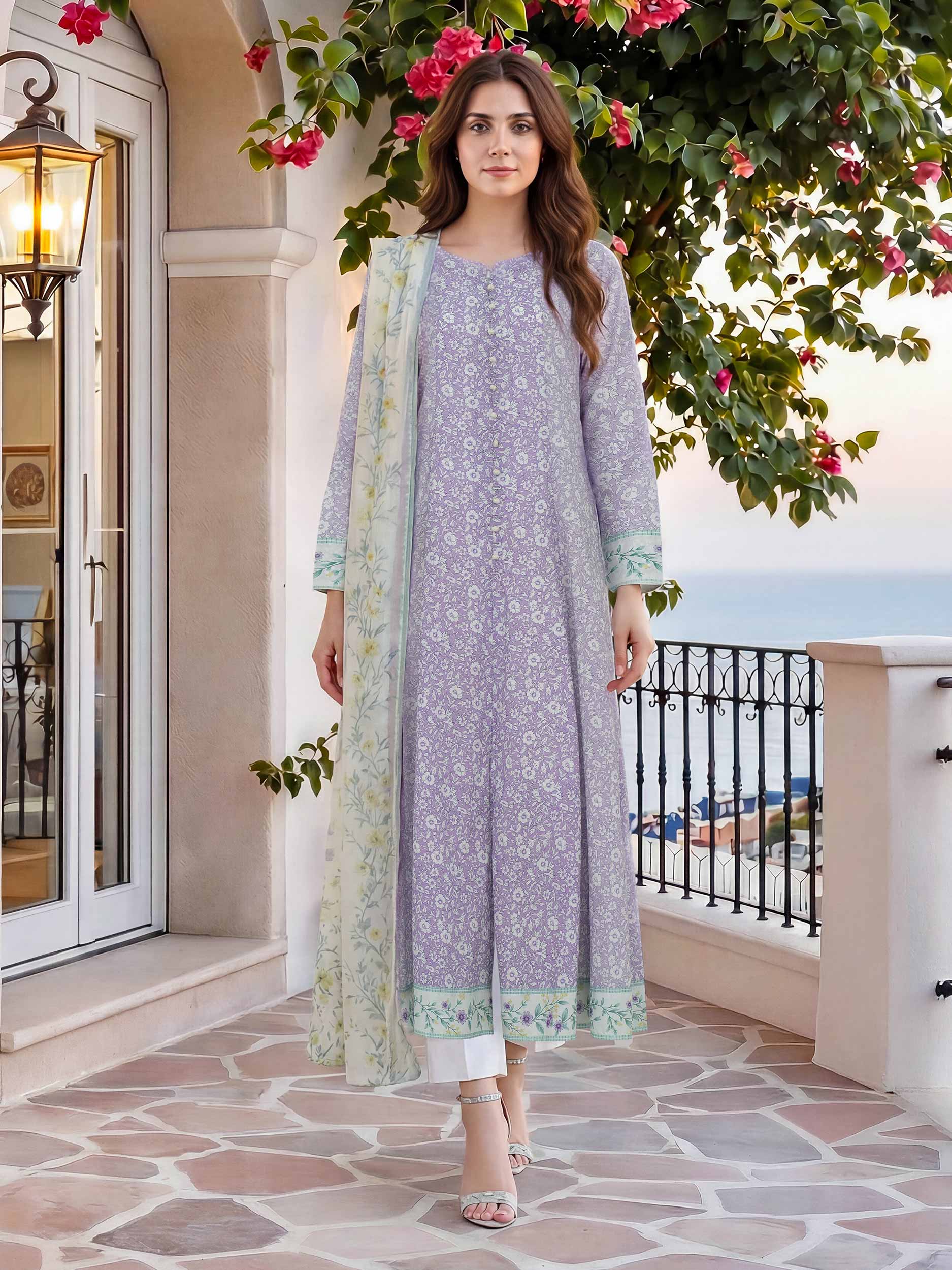 2 Piece Lawn Suit (Unstitched)