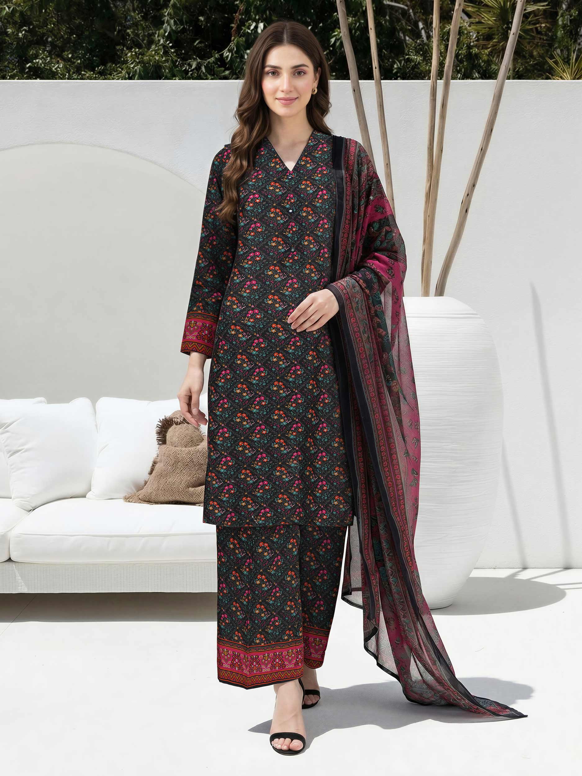 3 Piece Lawn Suit (Unstitched)
