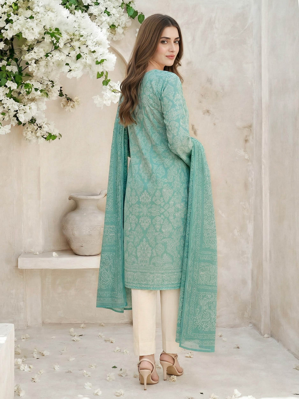 2 Piece Lawn Suit- Printed (Unstitched)