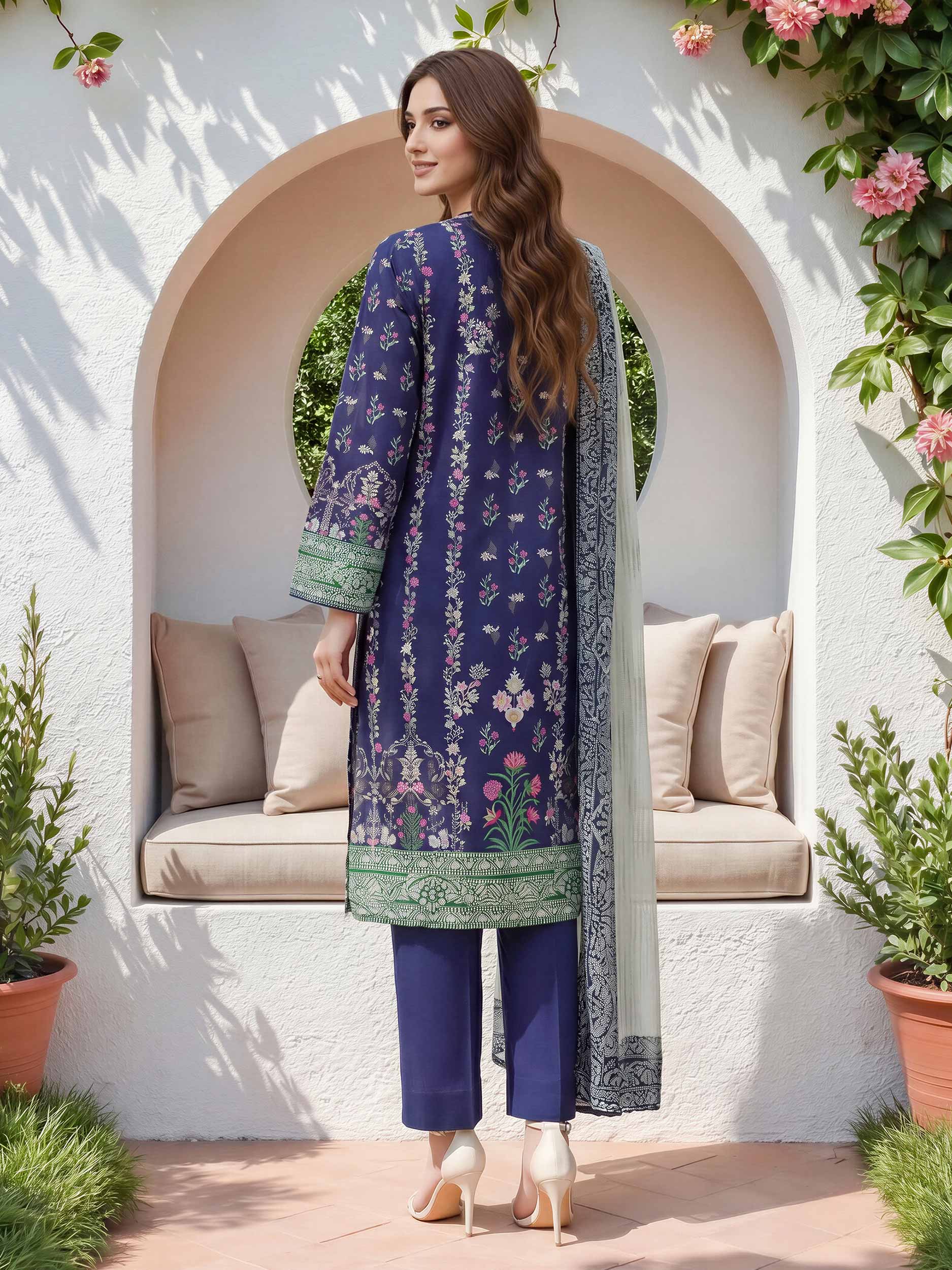 3 Piece Lawn Suit (Unstitched)