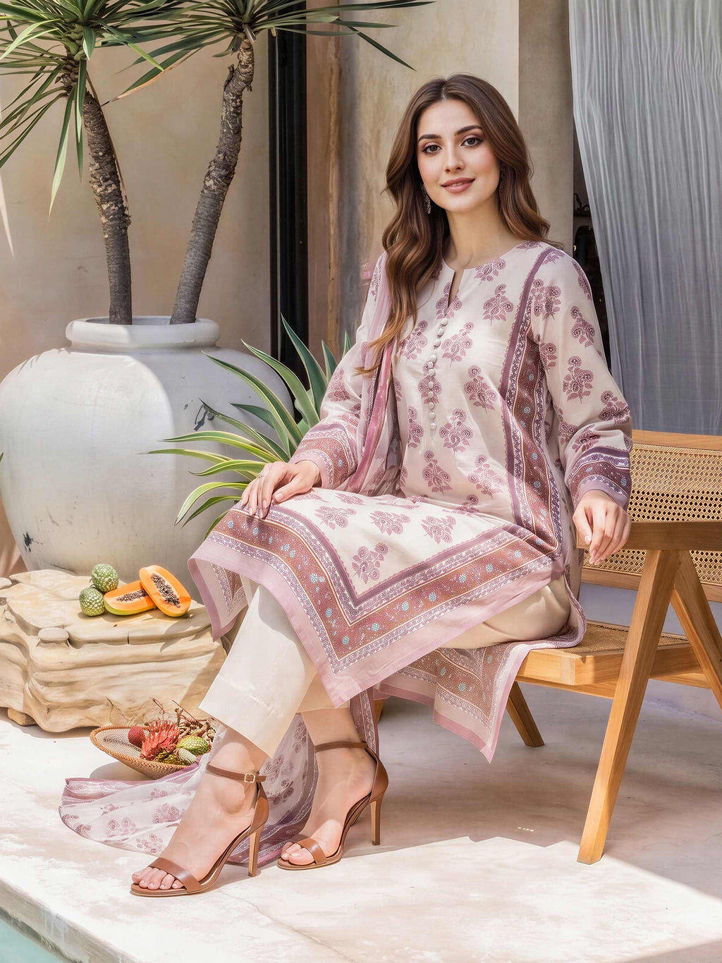 2 Piece Lawn Suit (Unstitched)