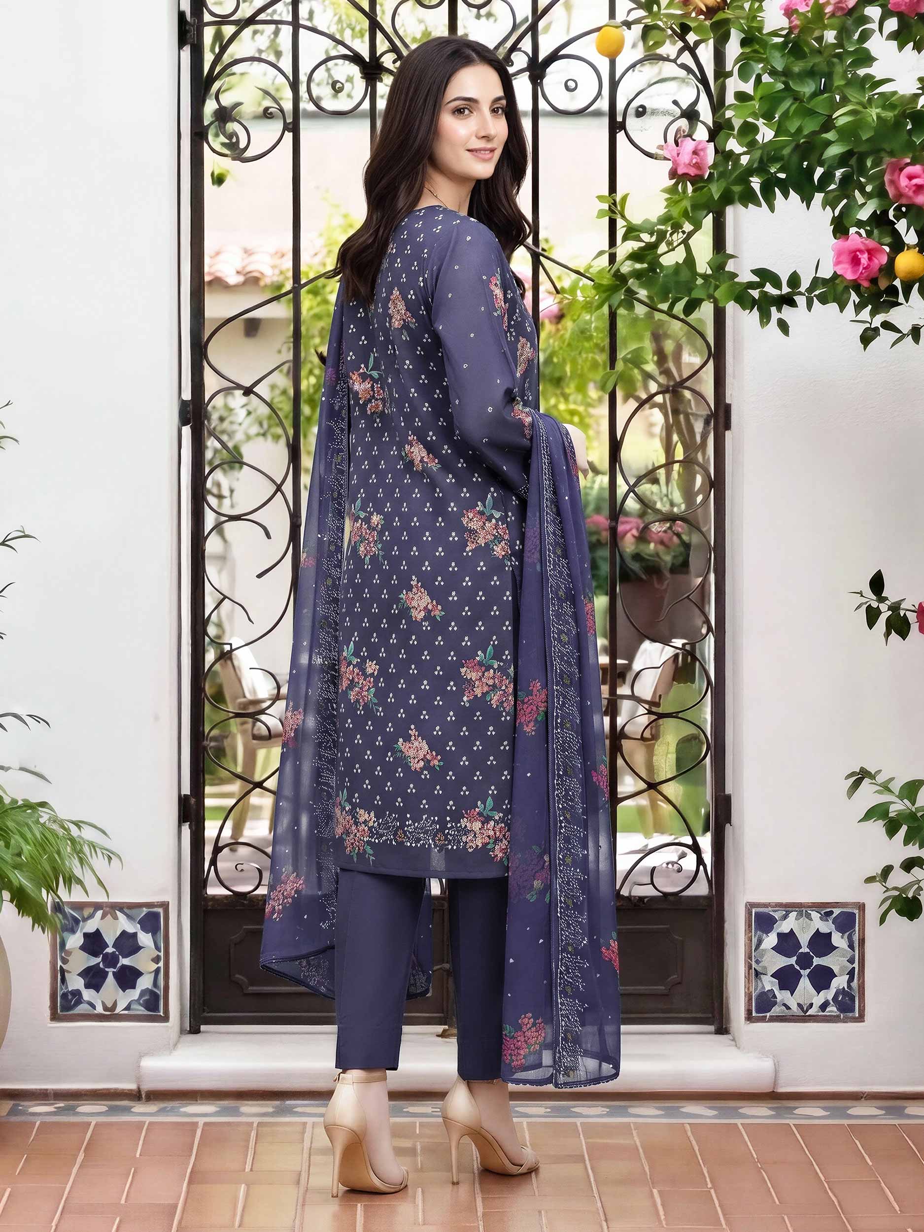 3 Piece Lawn Suit (Unstitched)