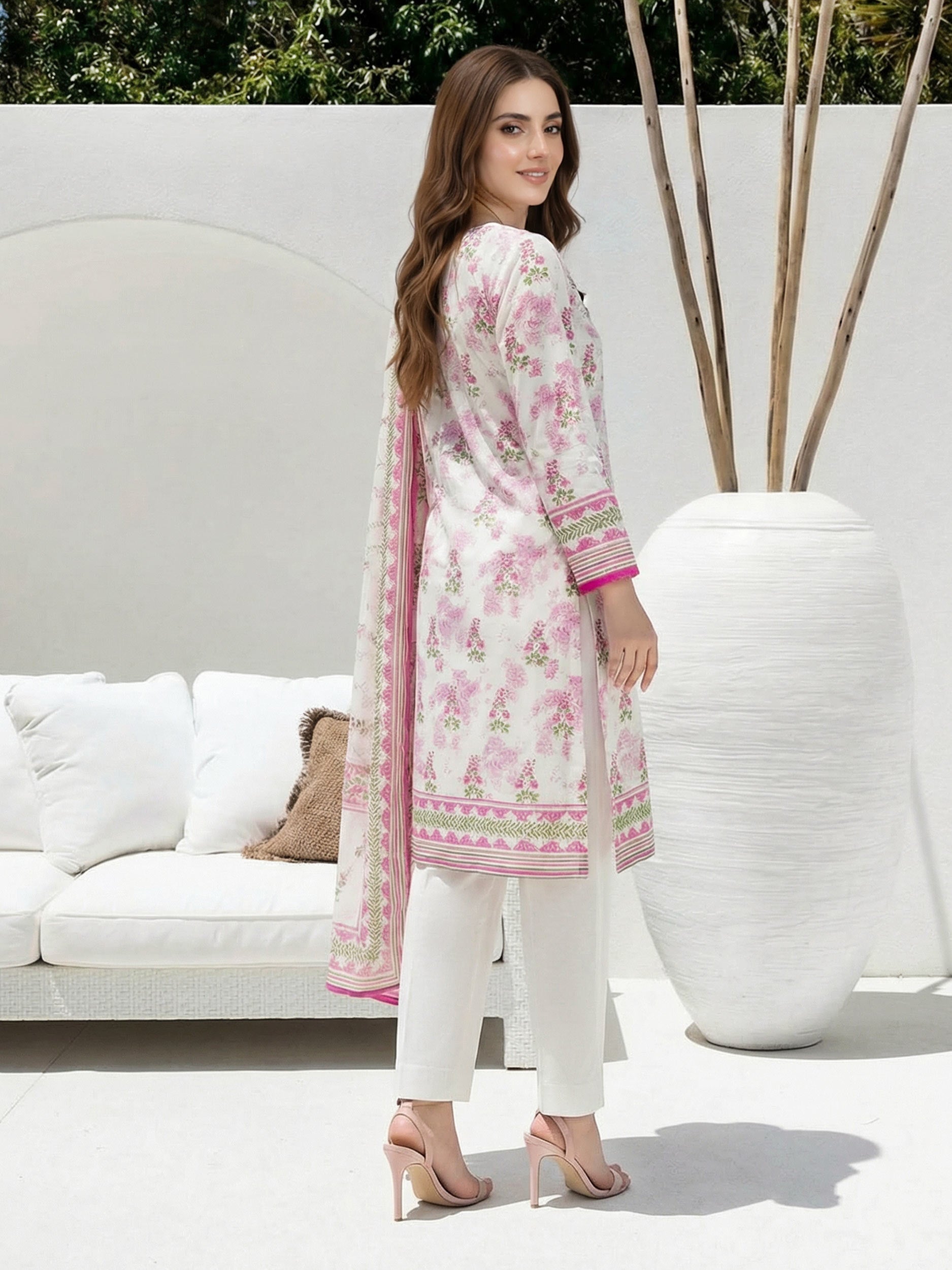 3 Piece Lawn Suit (Unstitched)