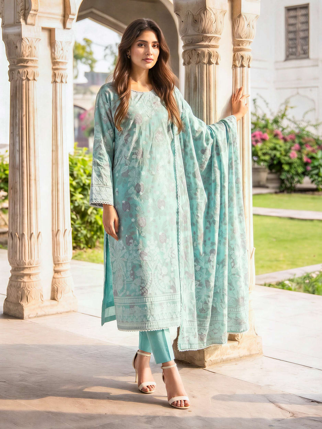 3 Piece Lawn Suit (Unstitched)