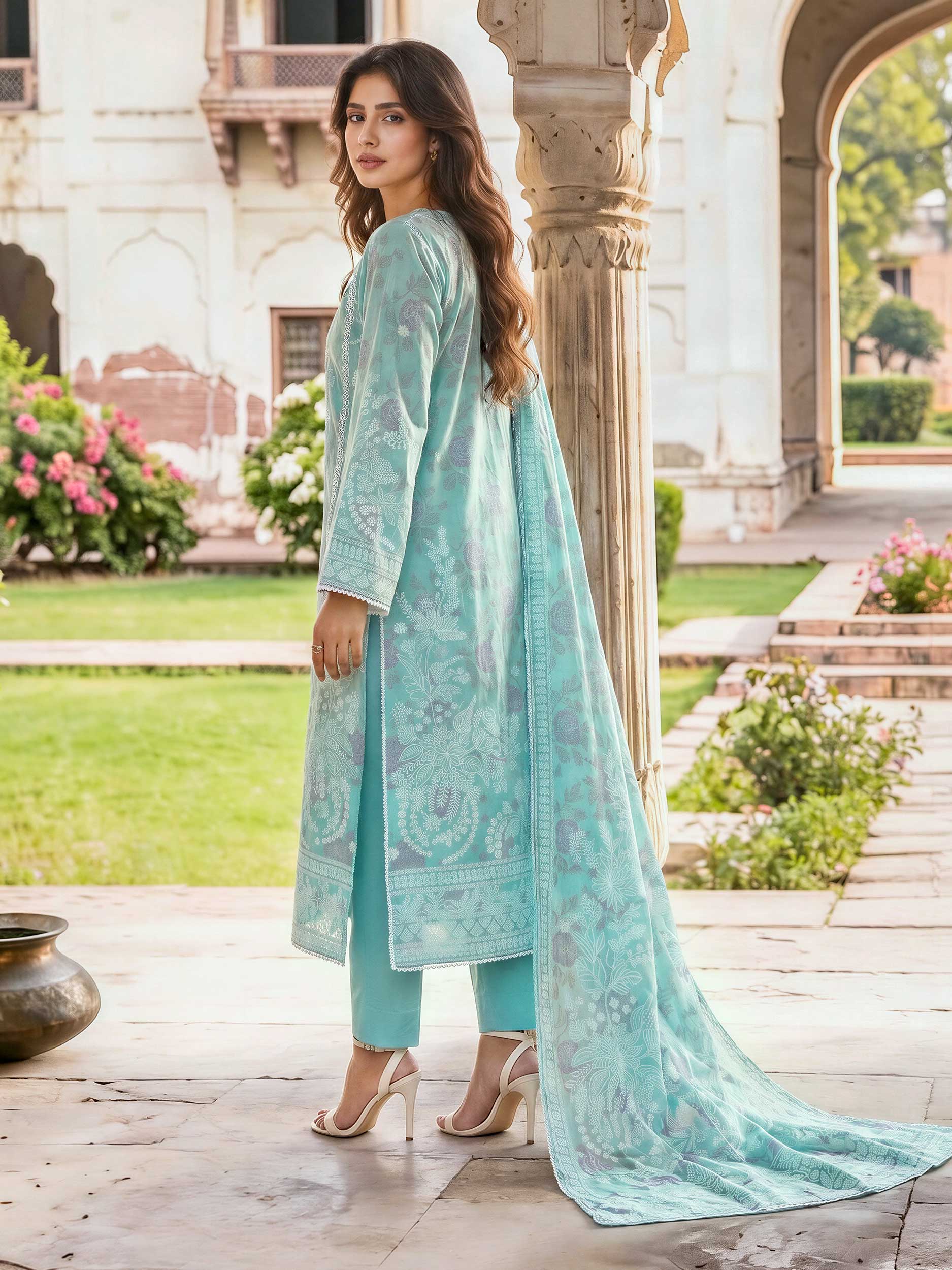 3 Piece Lawn Suit (Unstitched)