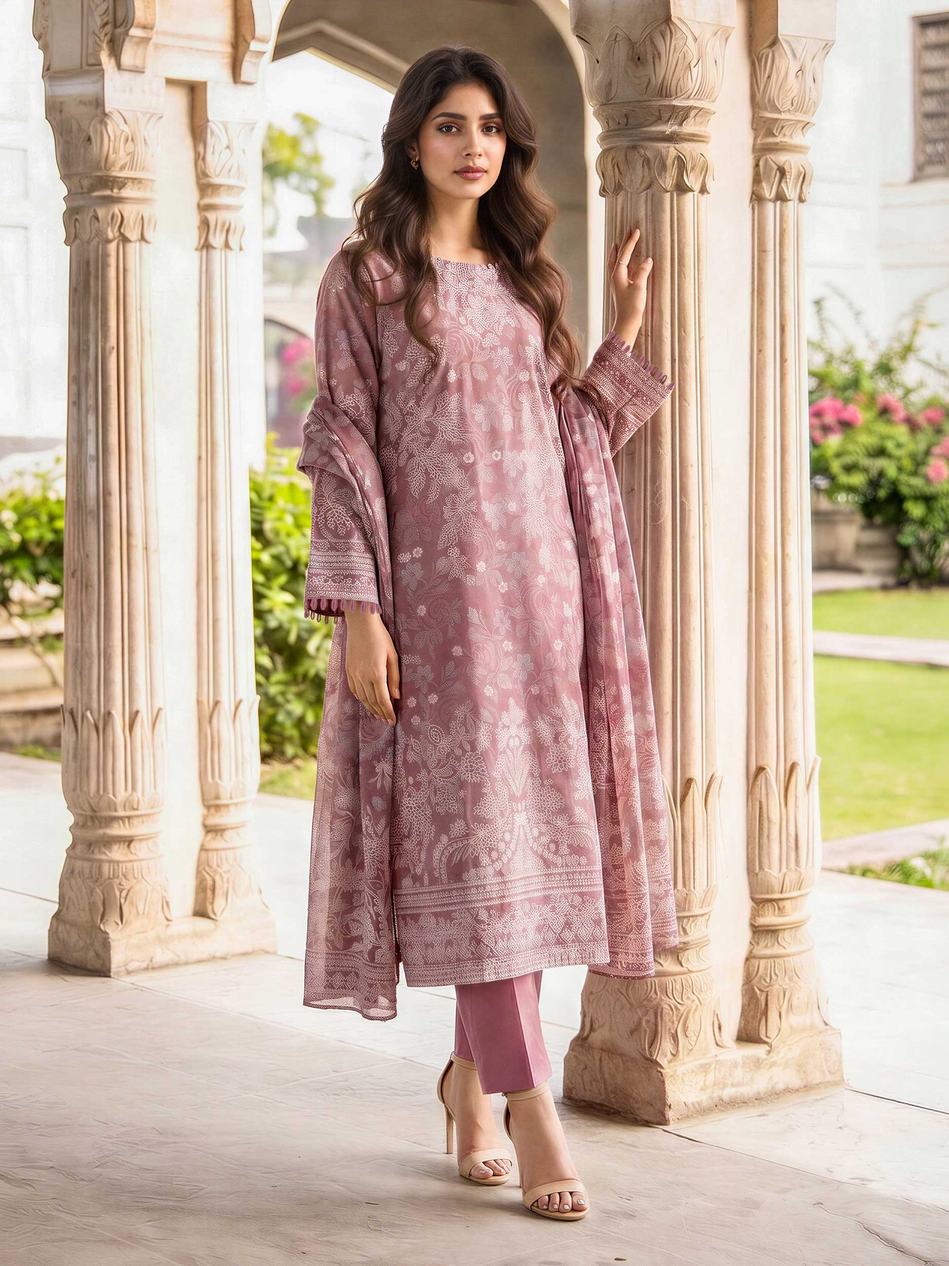 3 Piece Lawn Suit (Unstitched)