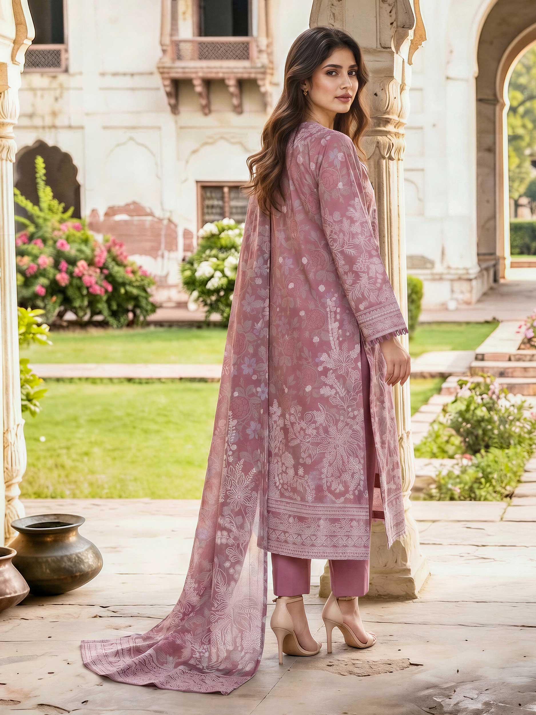 3 Piece Lawn Suit (Unstitched)