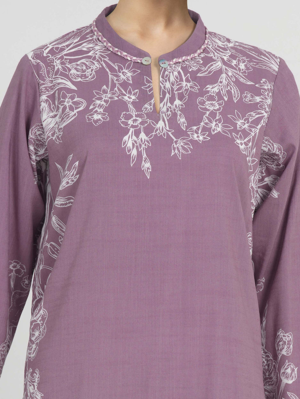 3 Piece Lawn Slub Suit (Unstitched)