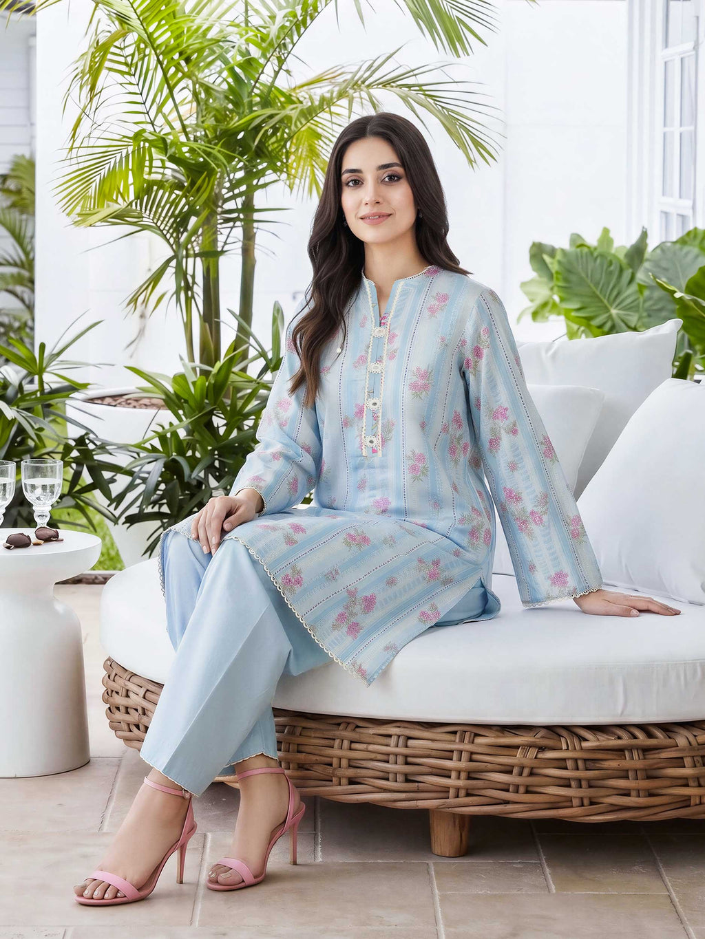 2 Piece Lawn Suit (Unstitched)