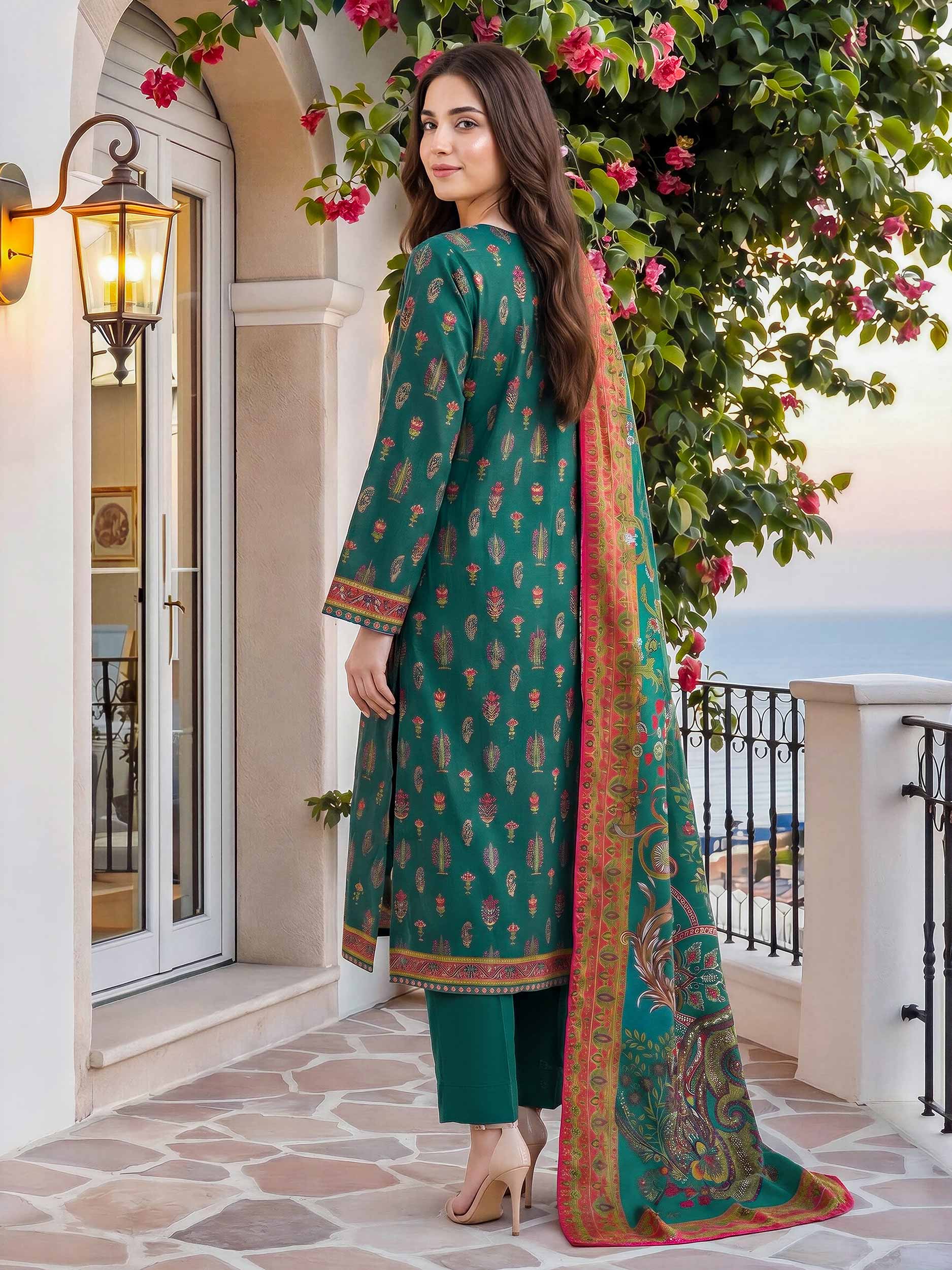 3 Piece Lawn Suit (Unstitched)