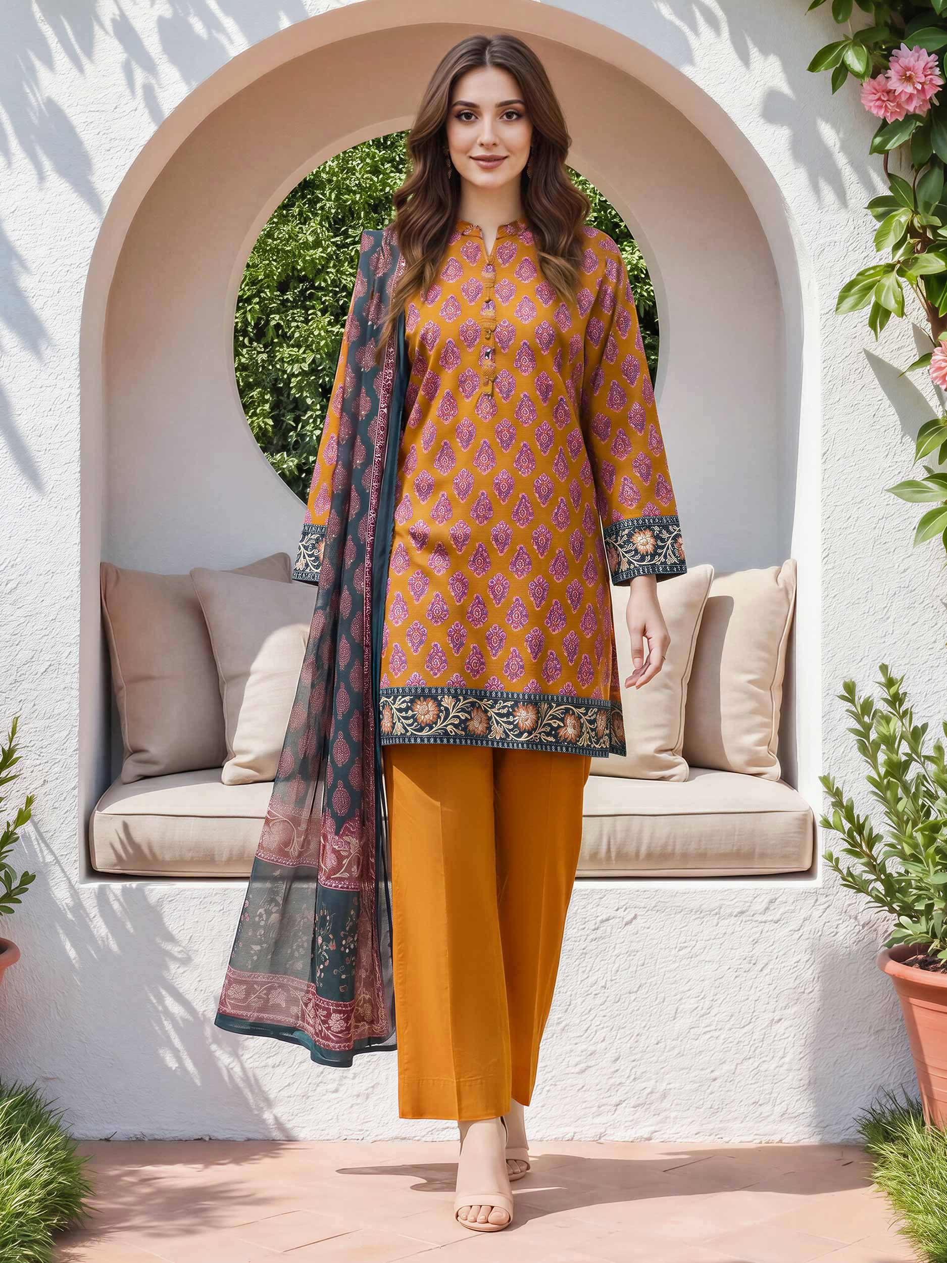 3 Piece Lawn Suit (Unstitched)