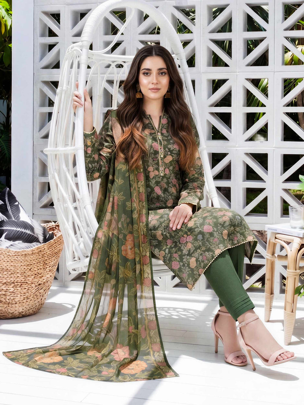 3 Piece Lawn Suit (Unstitched)