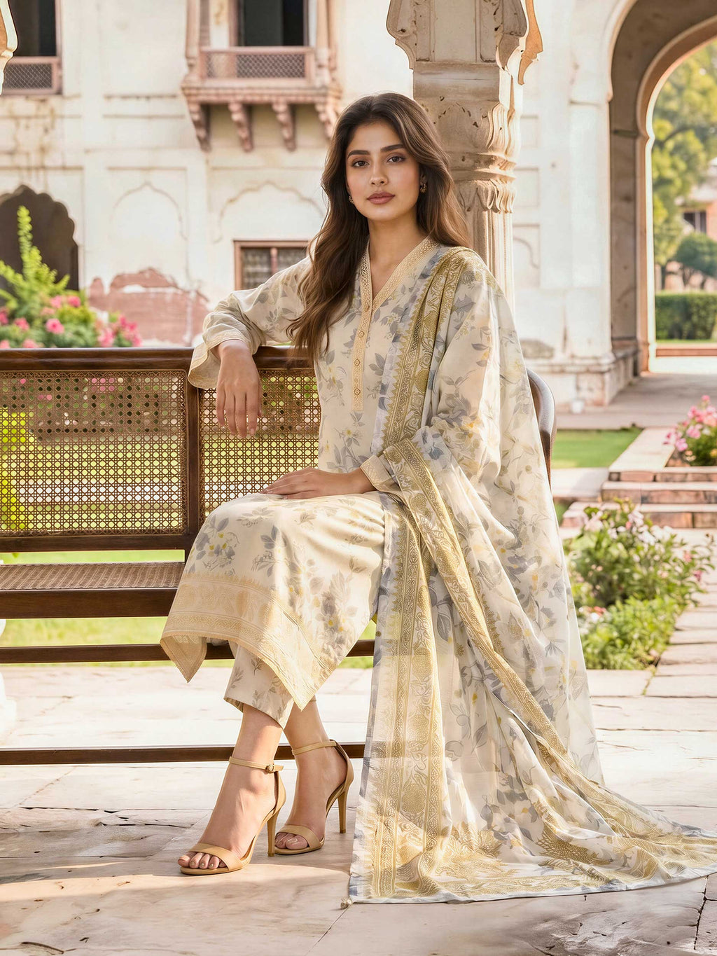 3 Piece Lawn Suit (Unstitched)