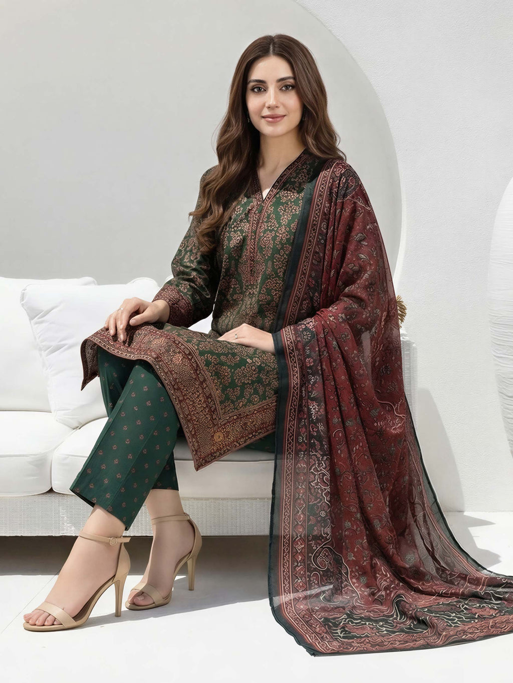 3 Piece Lawn Suit (Unstitched)