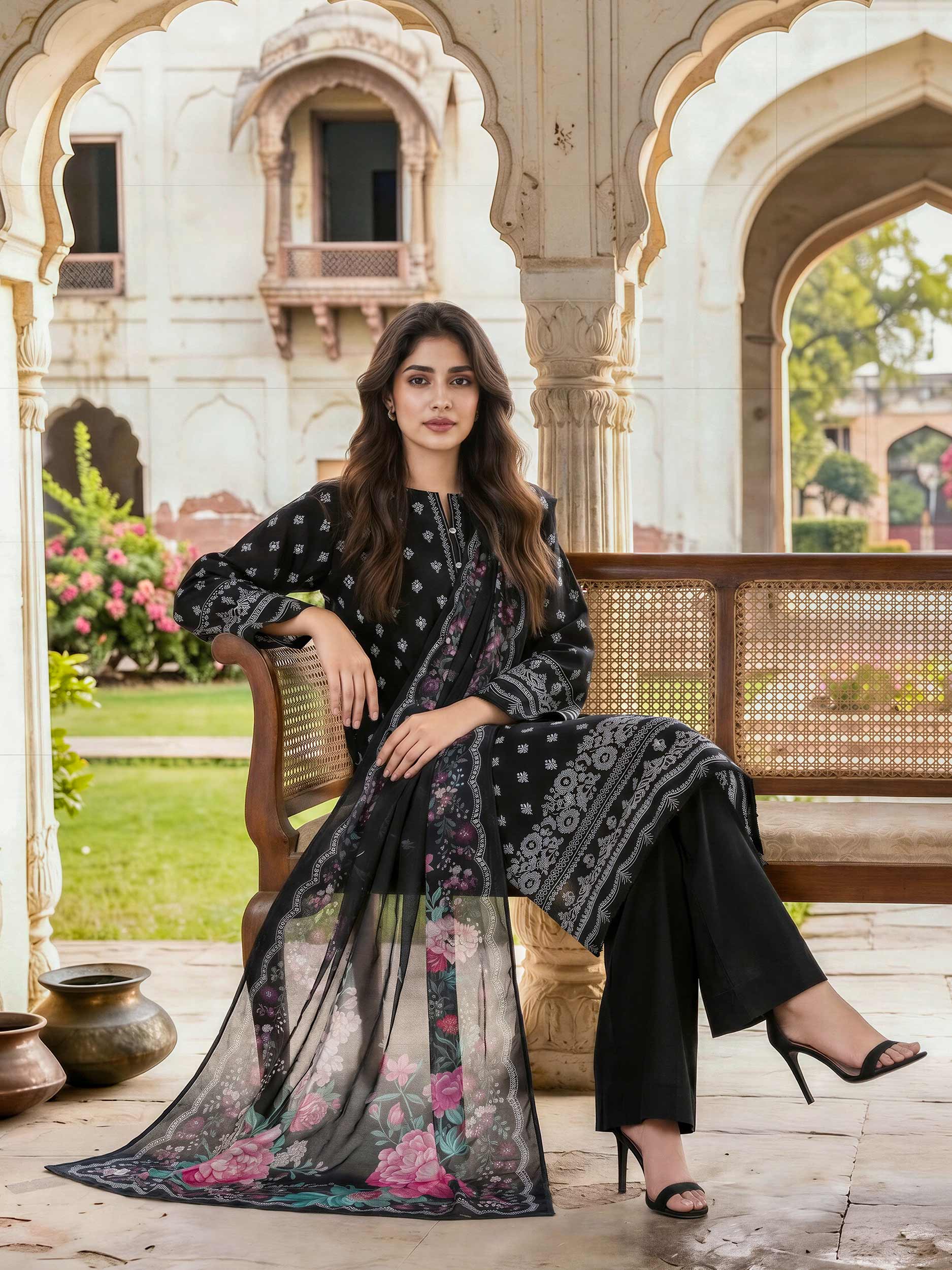 3 Piece Lawn Suit (Unstitched)