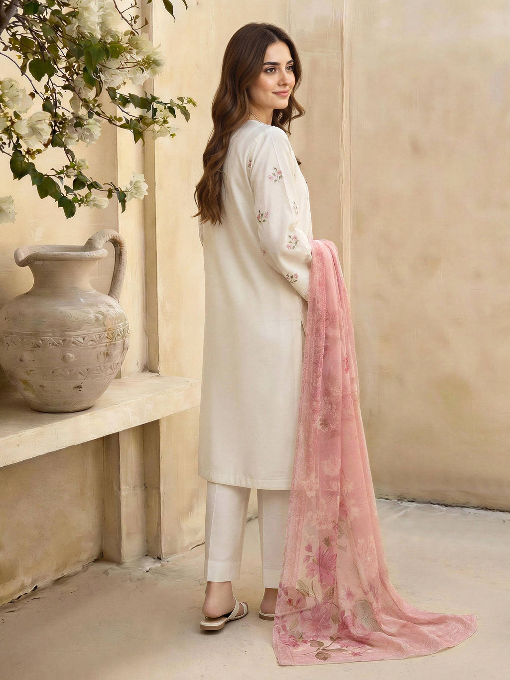 3 Piece Lawn Suit- Embroidered (Unstitched)