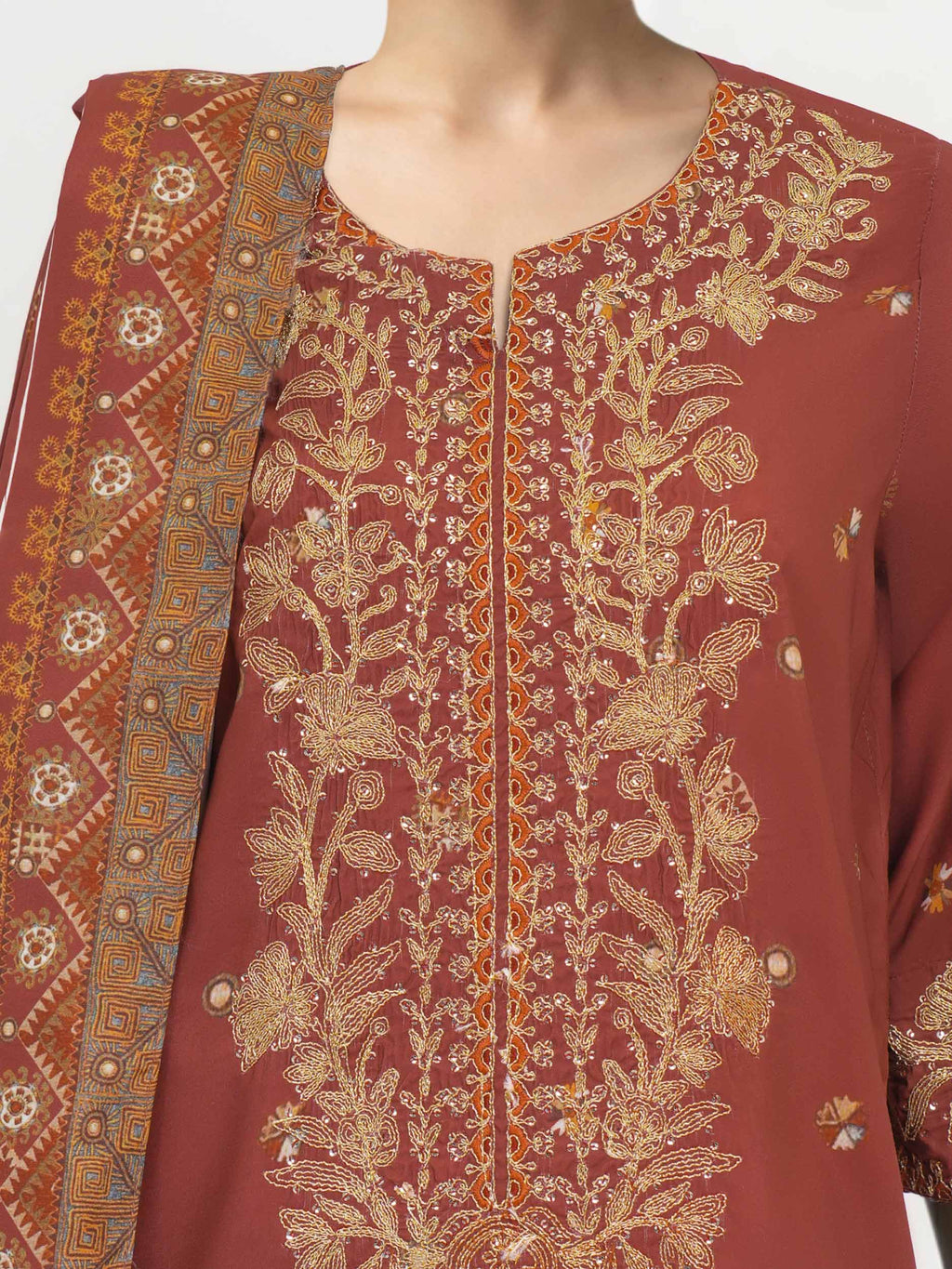3 Piece Lawn Suit-Embroidered (Unstitched)