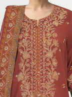 3 Piece Lawn Suit-Embroidered (Unstitched)