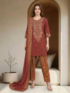 3 Piece Lawn Suit-Embroidered (Unstitched)