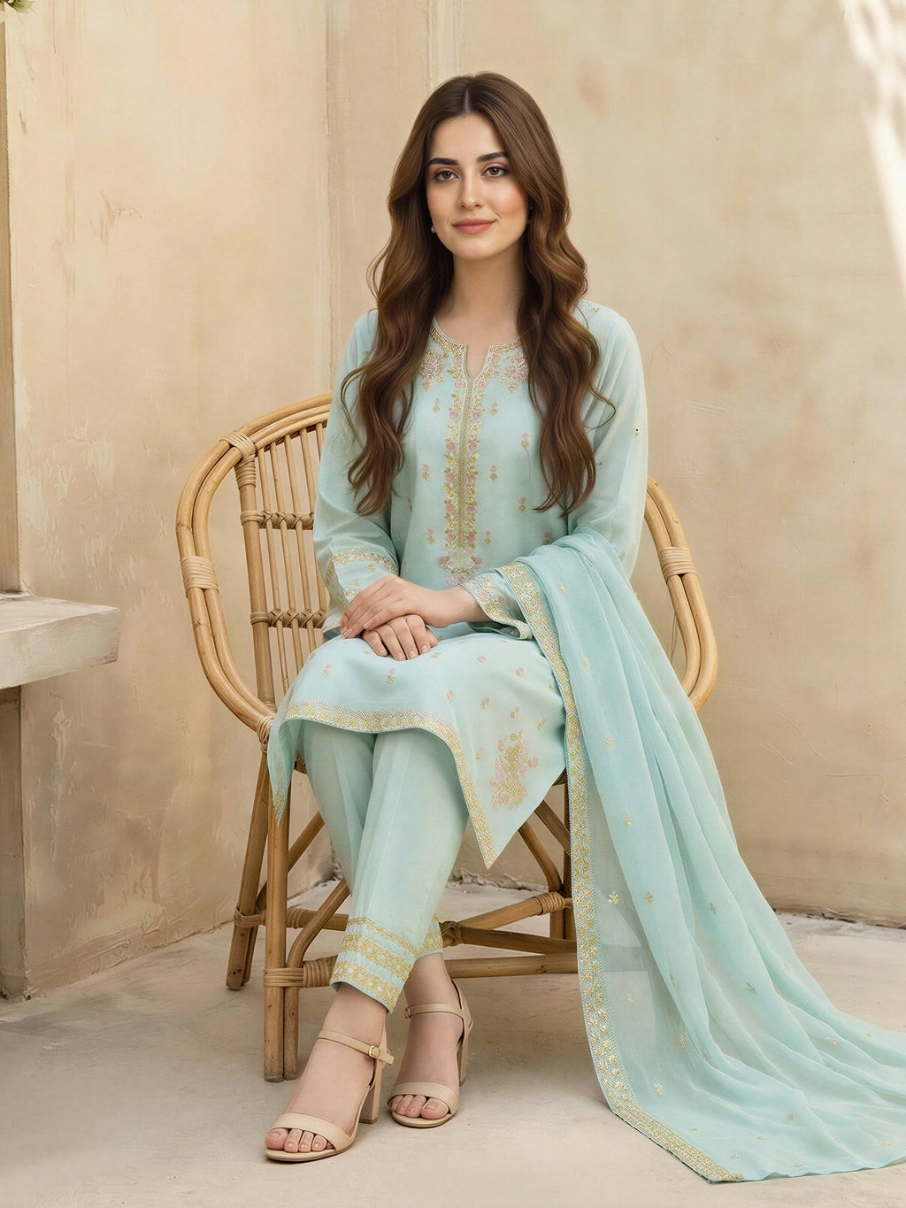 3 Piece Lawn Suit-Embroidered (Unstitched)