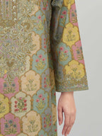 3 Piece Lawn Slub Suit-Embroidered (Unstitched)