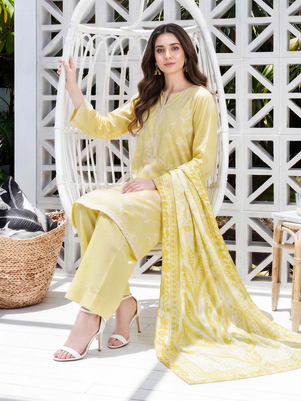 3 Piece Lawn Suit- Embroidered (Unstitched)