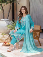 3 Piece Lawn Suit- Embroidered (Unstitched)