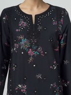 3 Piece Lawn Slub Suit- Embroidered (Unstitched)