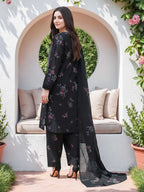 3 Piece Lawn Slub Suit- Embroidered (Unstitched)