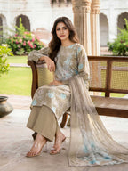 3 Piece Lawn Suit- Embroidered (Unstitched)