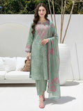 3 Piece Lawn Slub Suit-  Embroidered (Unstitched)