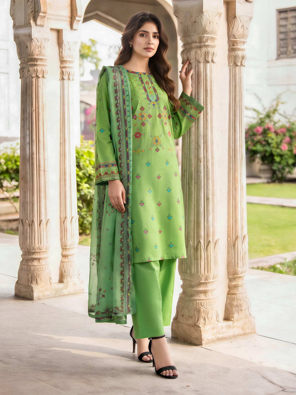 3 Piece Lawn Suit (Unstitched)