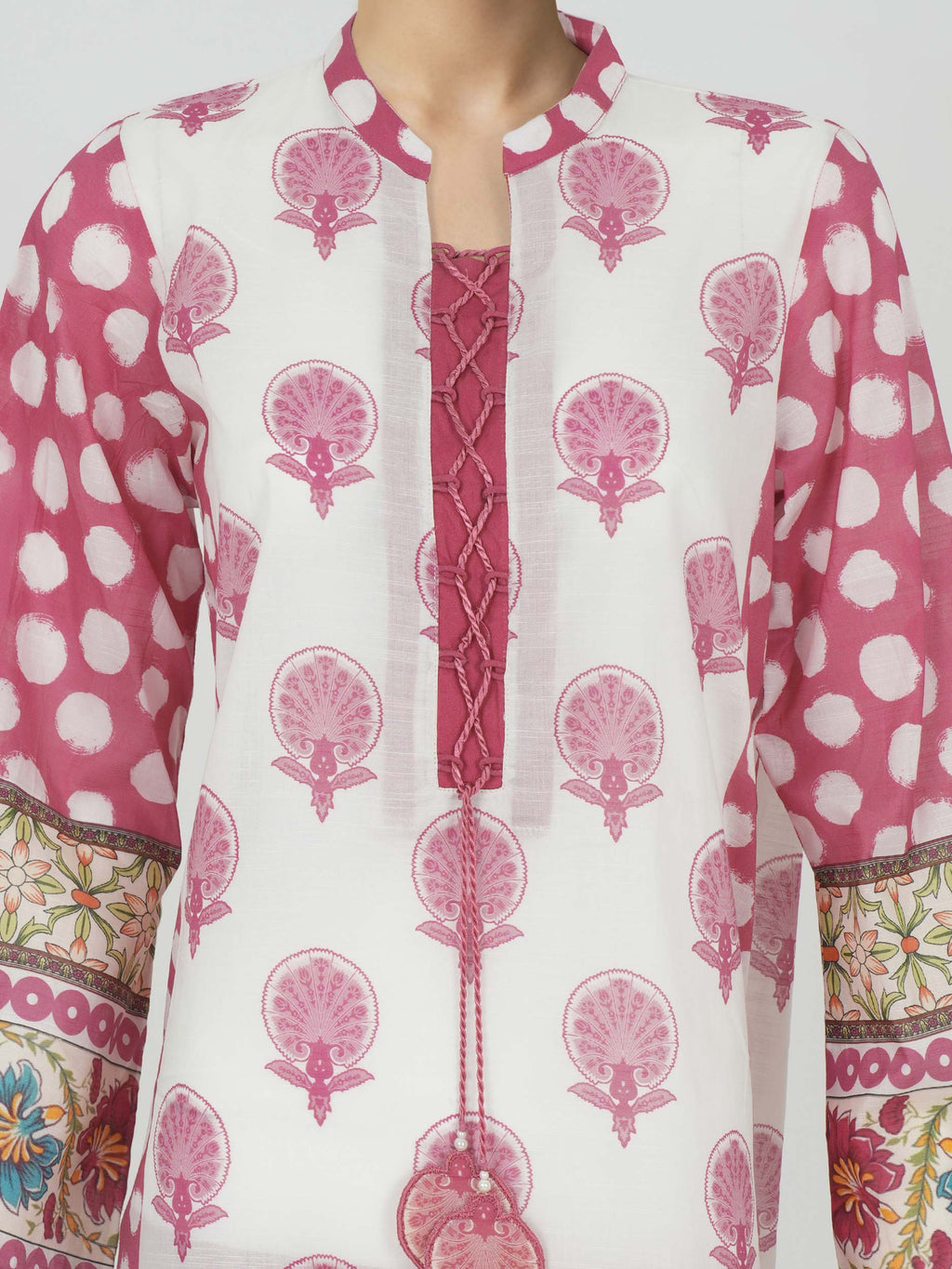 3 Piece Lawn Slub Suit (Unstitched)