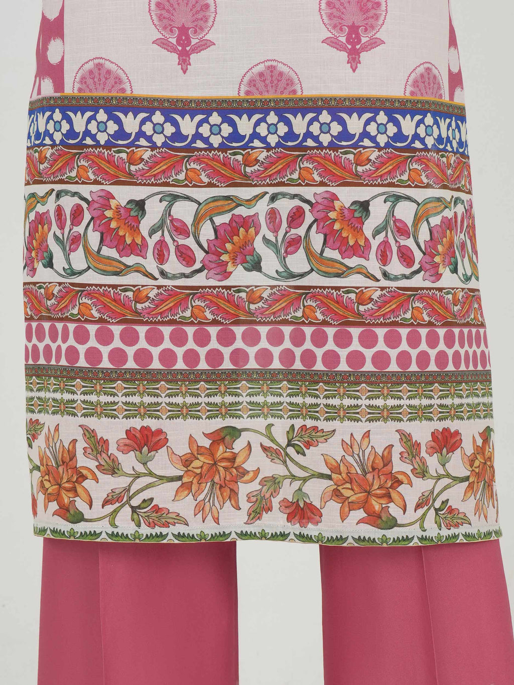 3 Piece Lawn Slub Suit (Unstitched)
