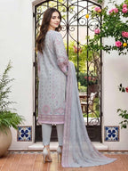 3 Piece Lawn Suit- Embroidered (Unstitched)