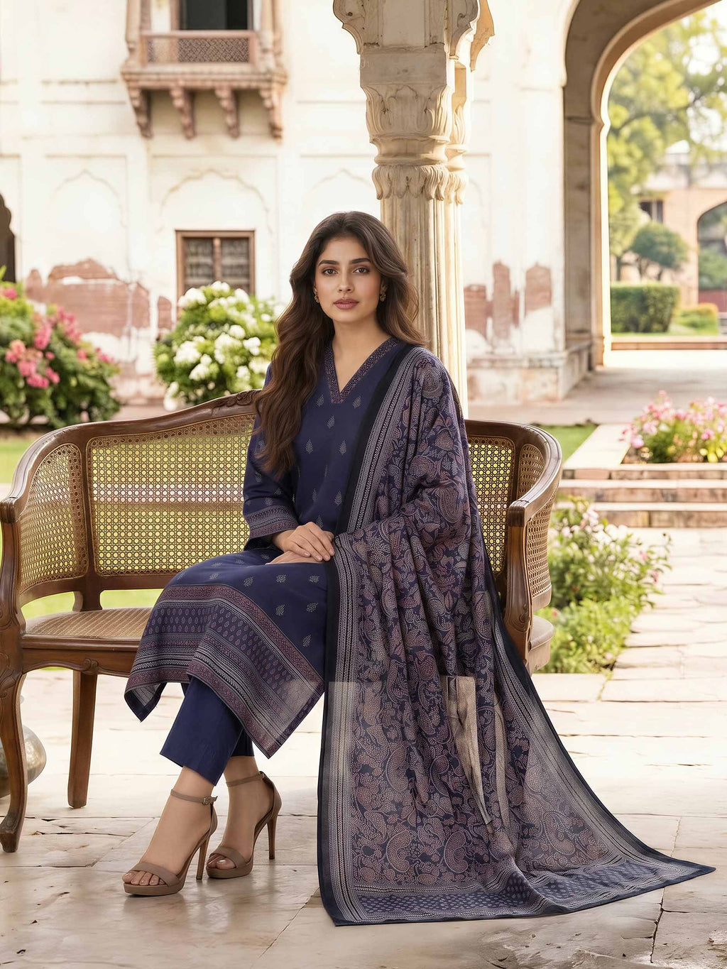 3 Piece Lawn Suit (Unstitched)