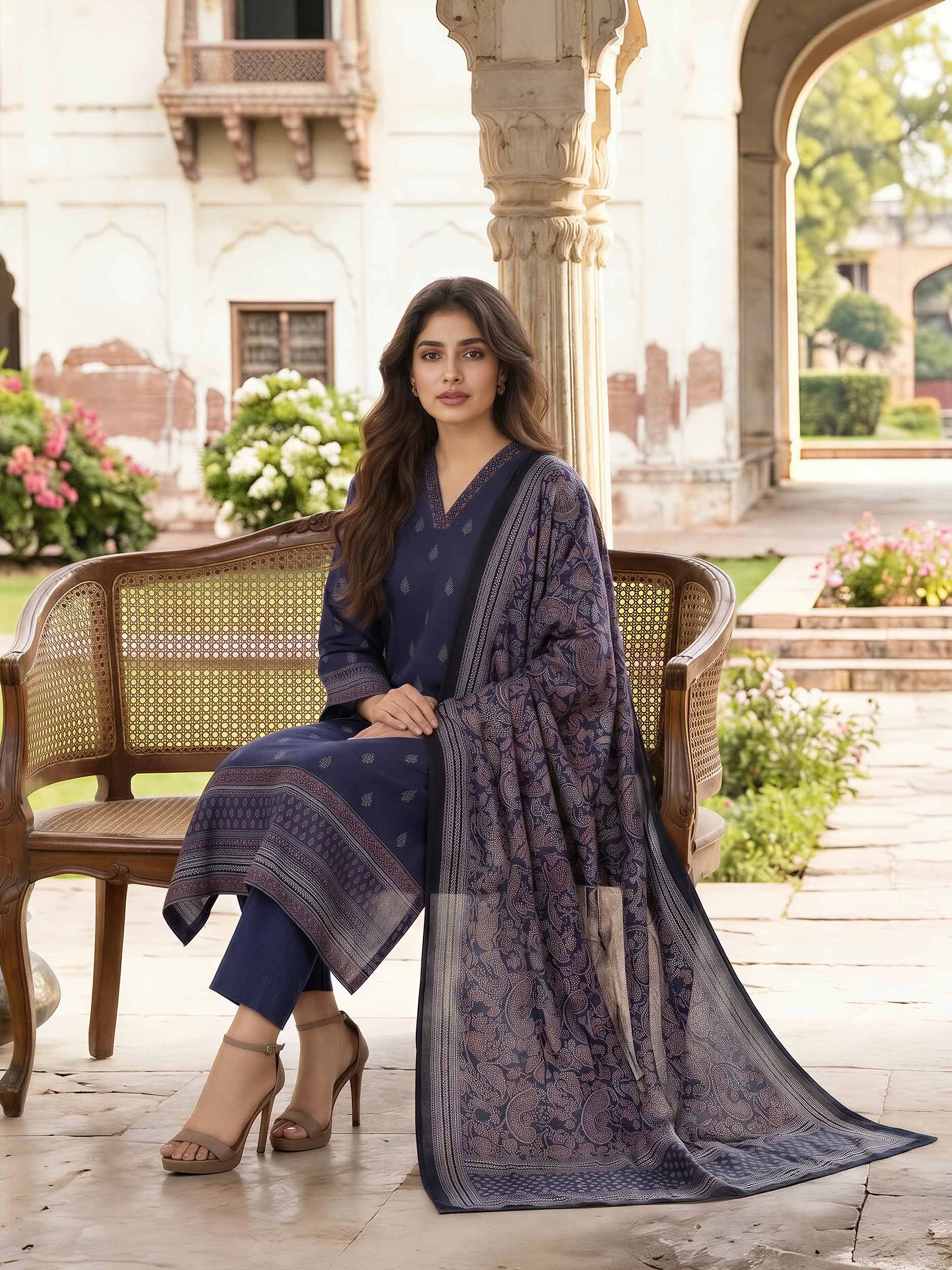 3 Piece Lawn Suit (Unstitched)