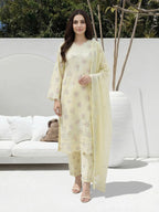 3 Piece Lawn Suit- Embroidered (Unstitched)