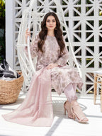 3 Piece Lawn Slub Suit- Embroidered (Unstitched)