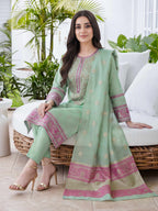 3 Piece Lawn Suit- Embroidered (Unstitched)