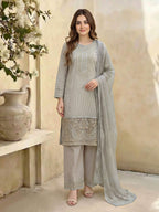 3 Piece Lawn Missouri Suit- Embroidered (Unstitched)