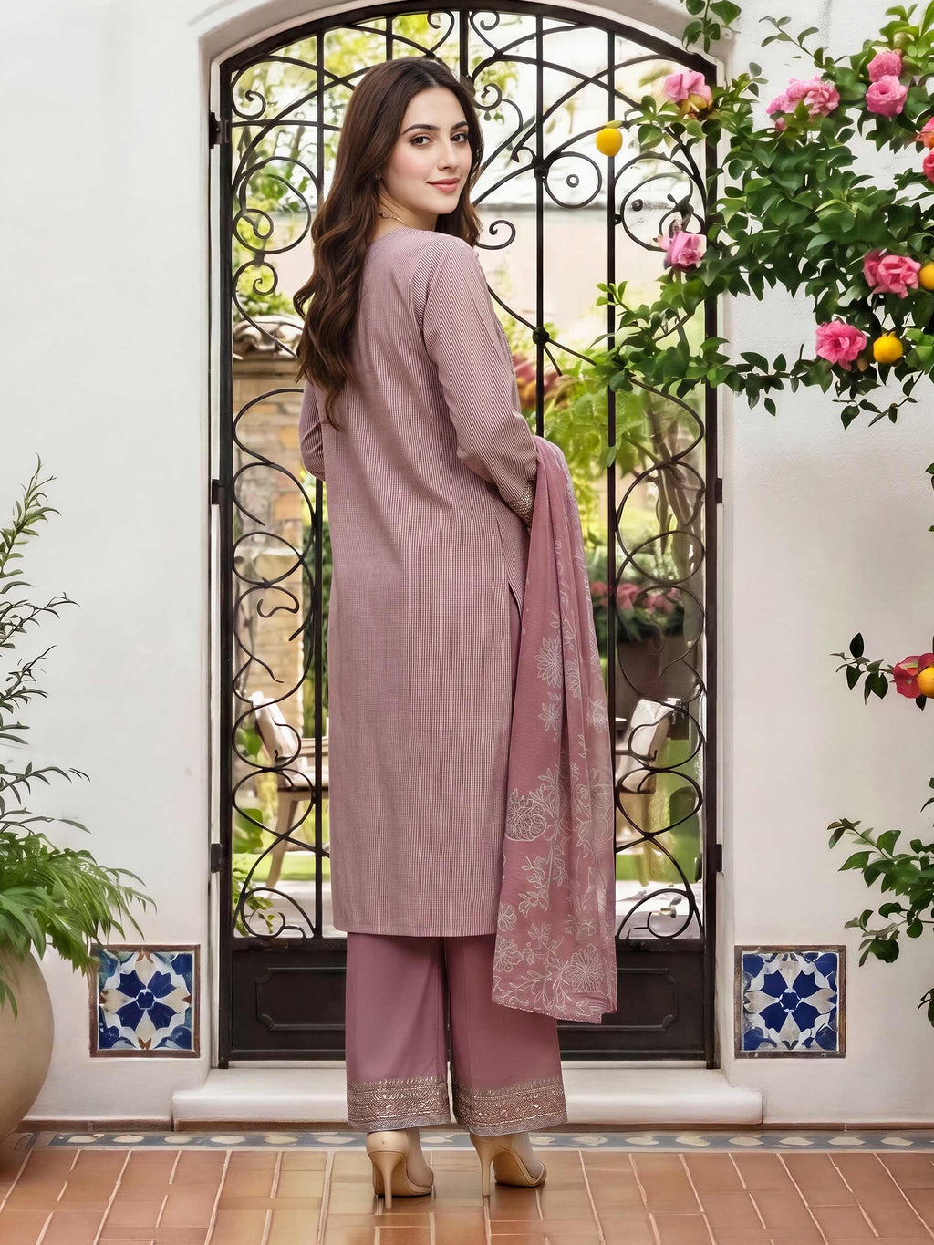 3 Piece Lawn Missouri Suit- Embroidered (Unstitched)