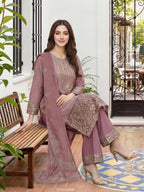 3 Piece Lawn Missouri Suit- Embroidered (Unstitched)