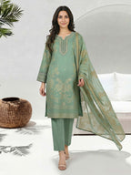 3 Piece Lawn Suit-  Embroidered (Unstitched)