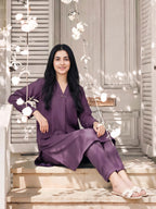 2 Piece Silk Suit (Pret)
