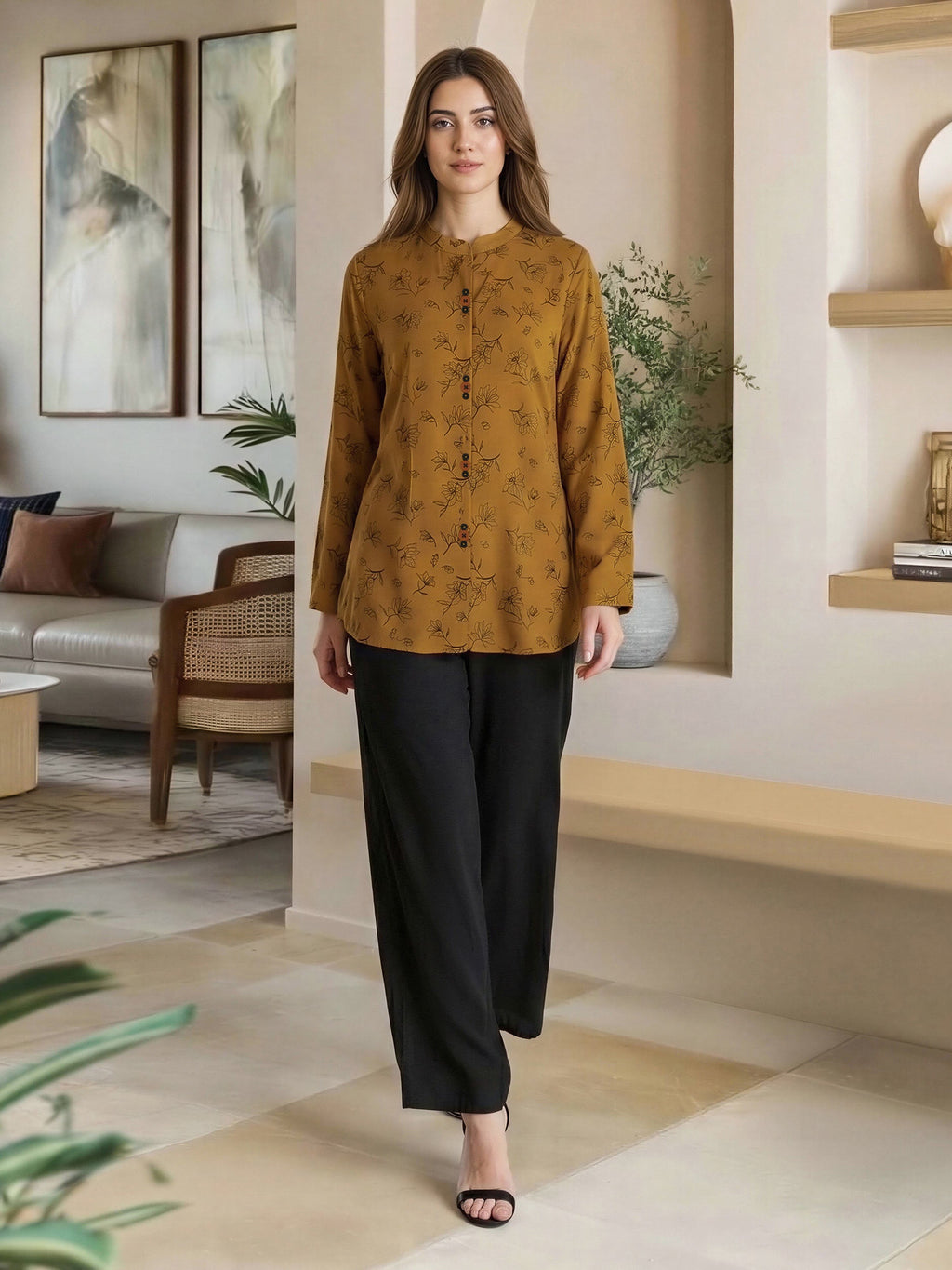 Poly Viscose Top