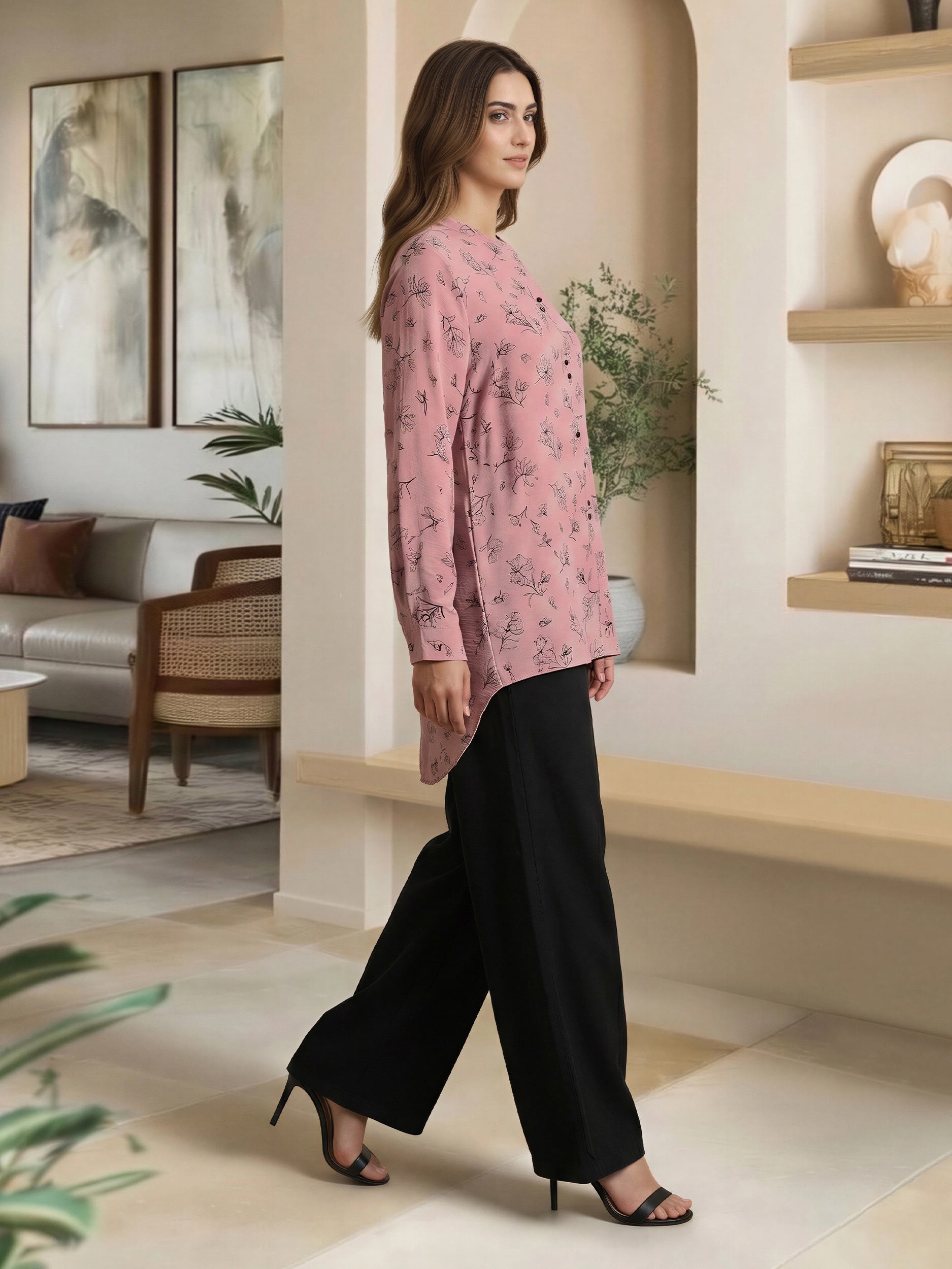 Poly Viscose Top