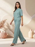 Collared Knit Co-ord Set